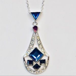 Colorful Gems Pendant Necklace